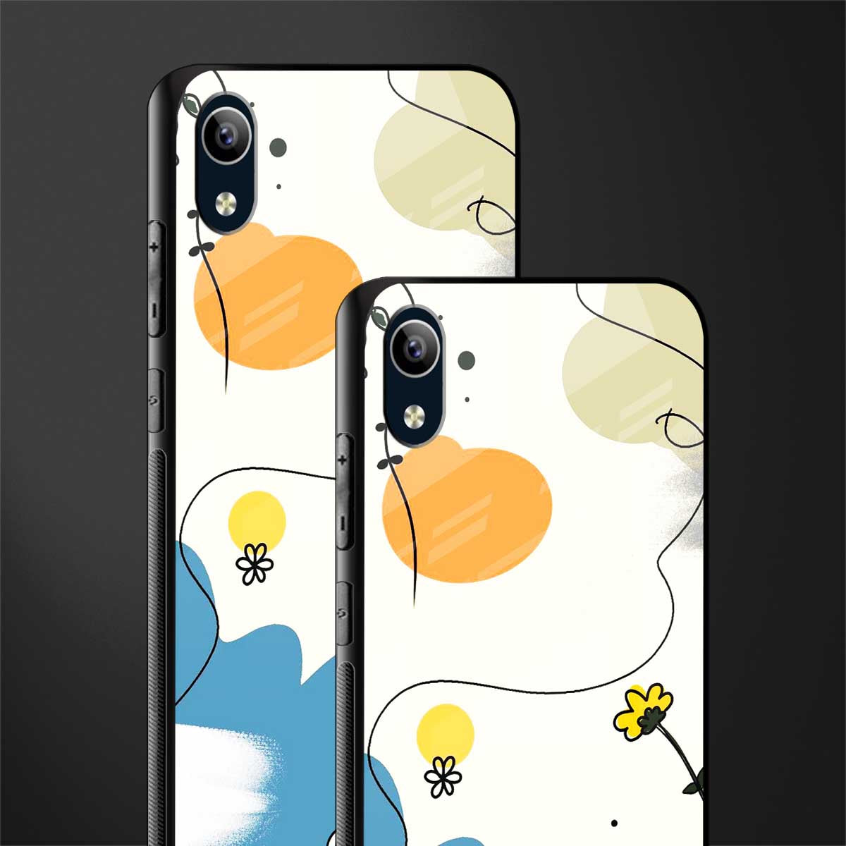 aesthetic pastel forest glass case for vivo y91i image-2
