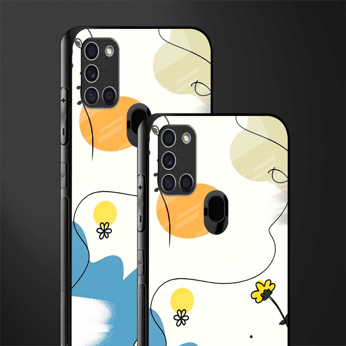 aesthetic pastel forest glass case for samsung galaxy a21s image-2