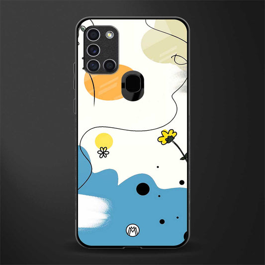 aesthetic pastel forest glass case for samsung galaxy a21s image