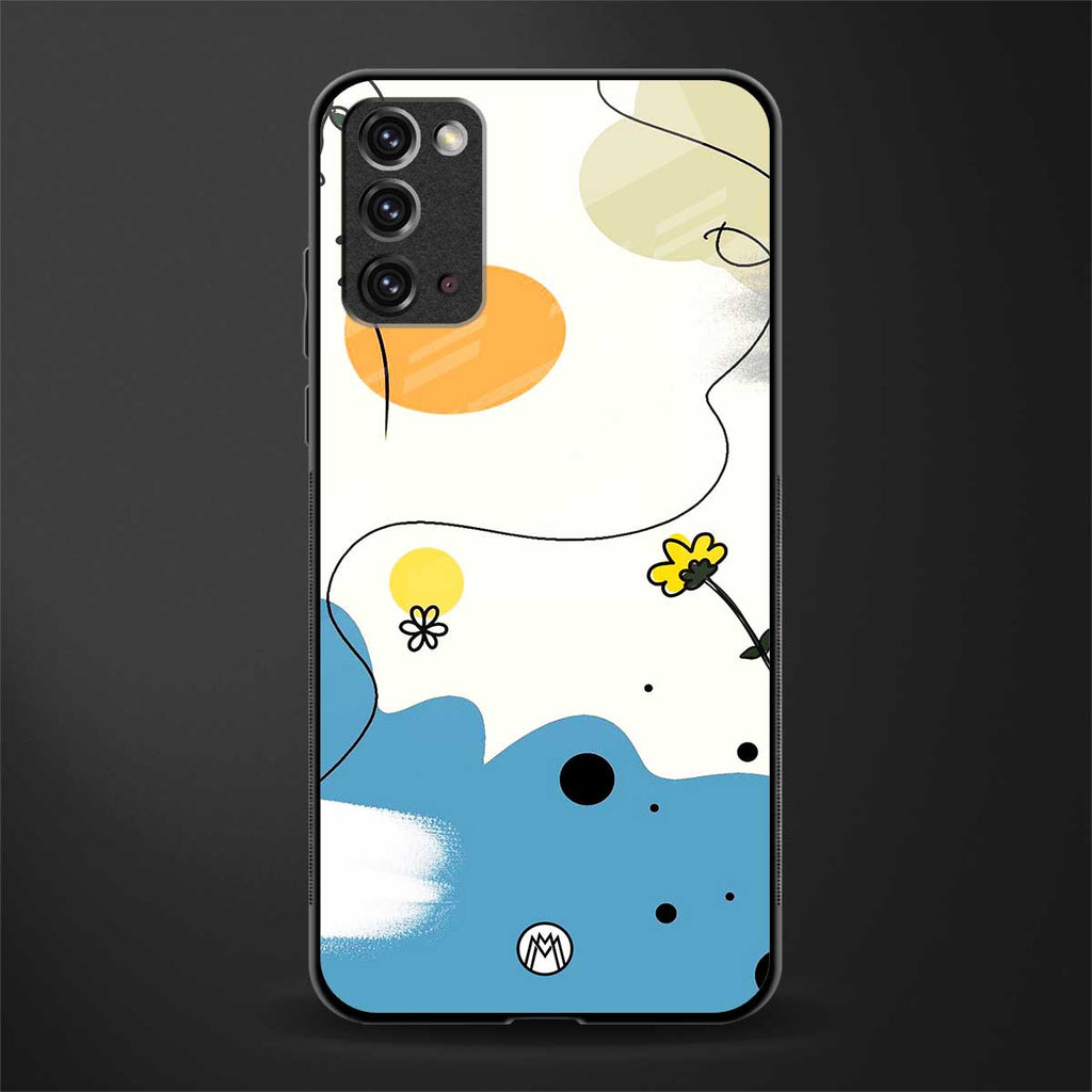 aesthetic pastel forest glass case for samsung note 20 image