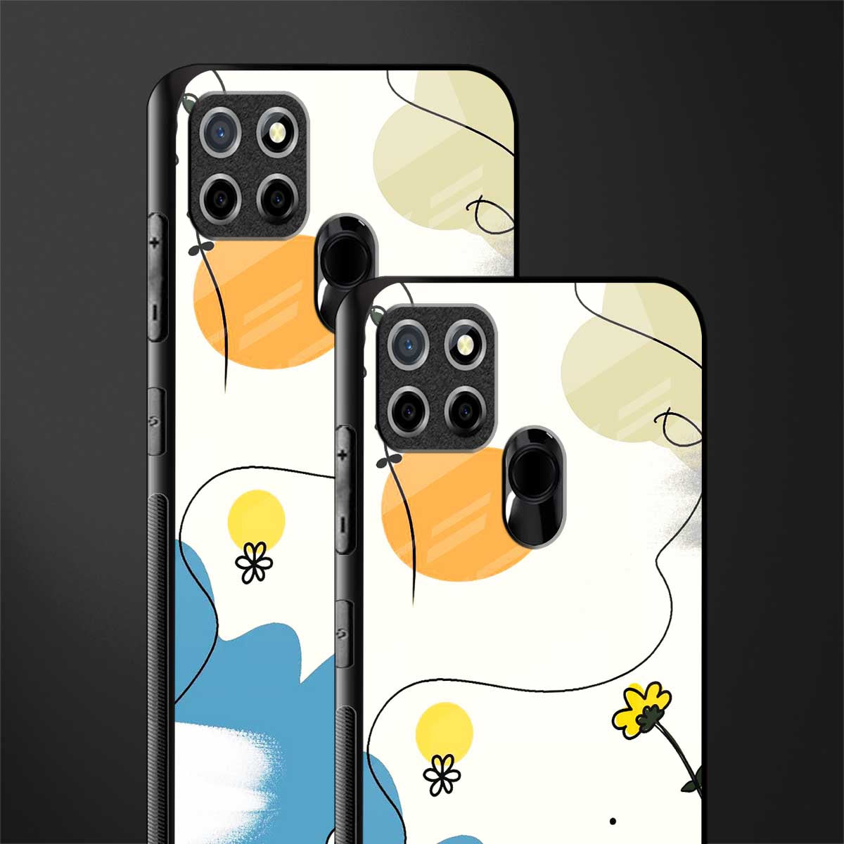aesthetic pastel forest glass case for realme c12 image-2