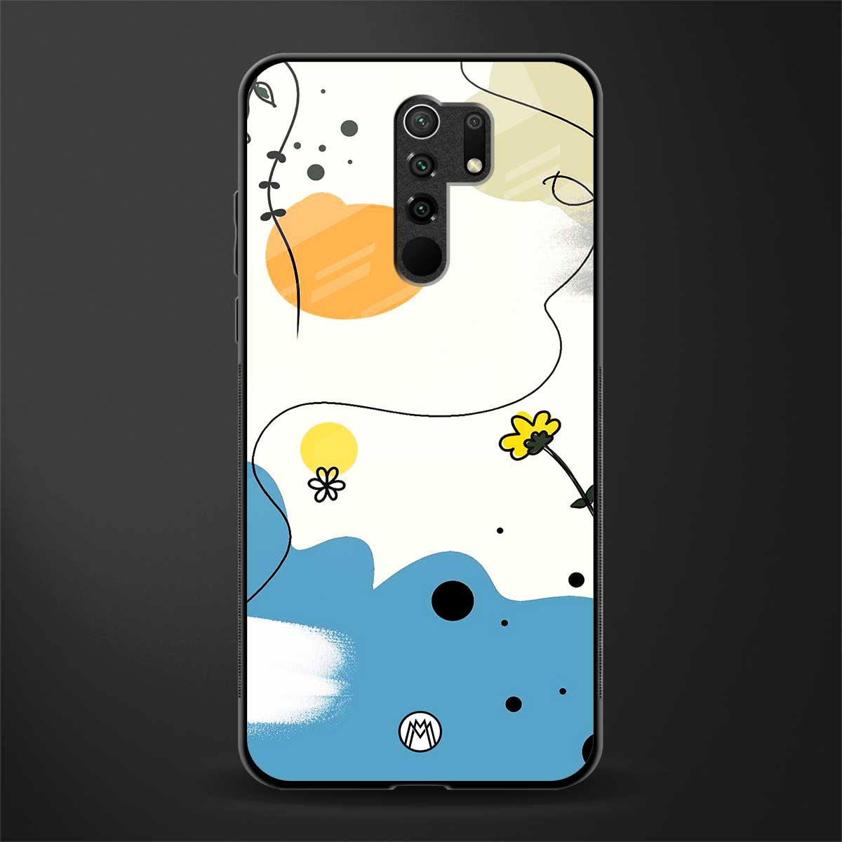 aesthetic pastel forest glass case for redmi 9 prime image