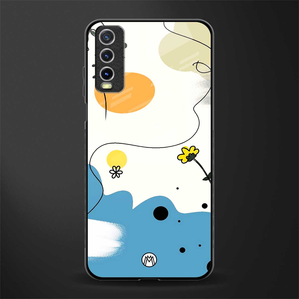 aesthetic pastel forest glass case for vivo y20 image