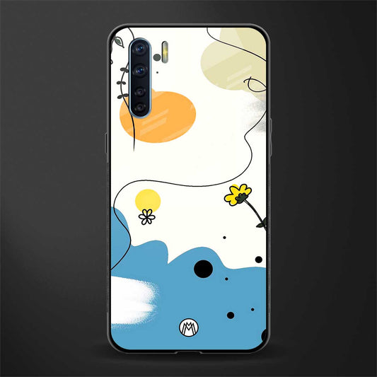 aesthetic pastel forest glass case for oppo f15 image