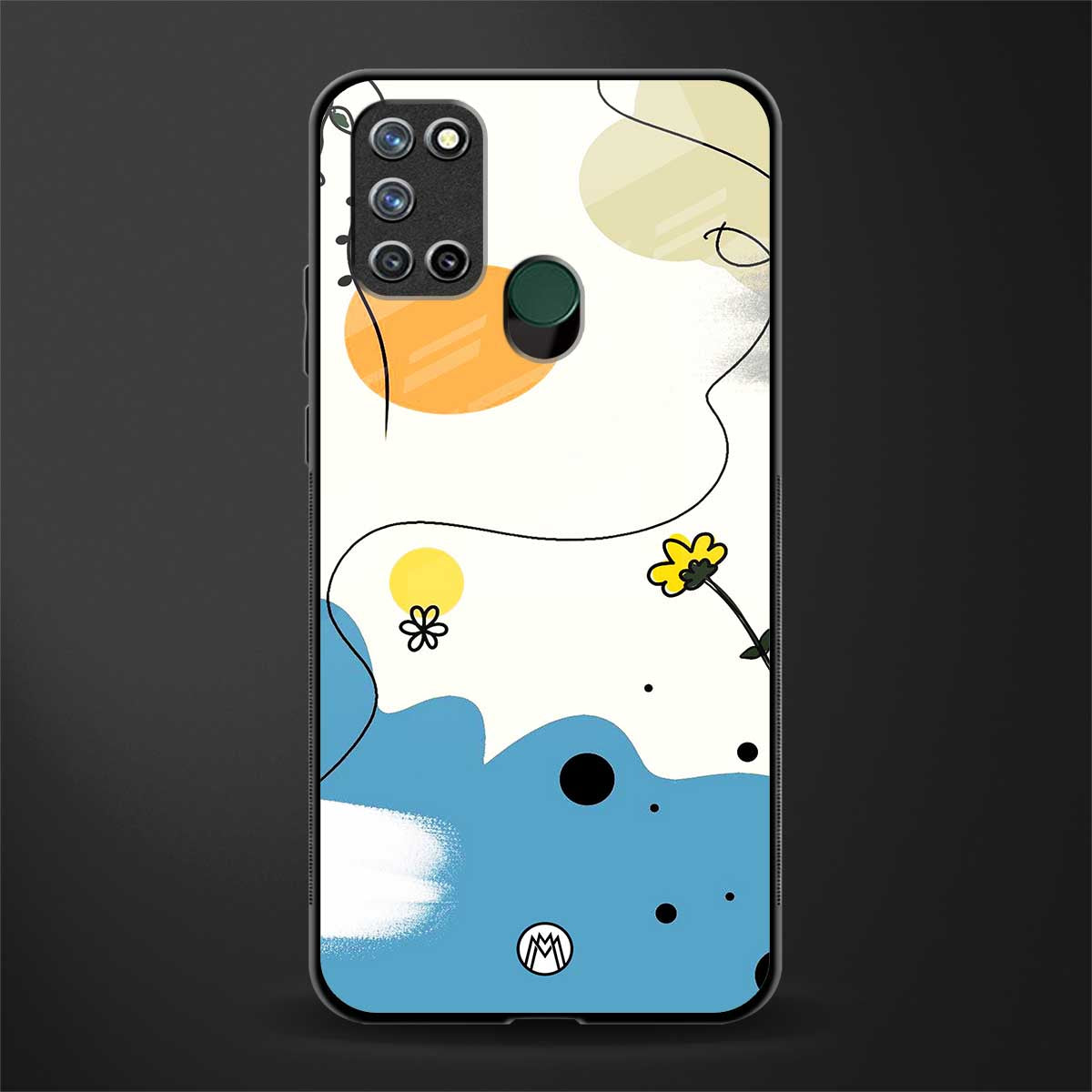 aesthetic pastel forest glass case for realme 7i image