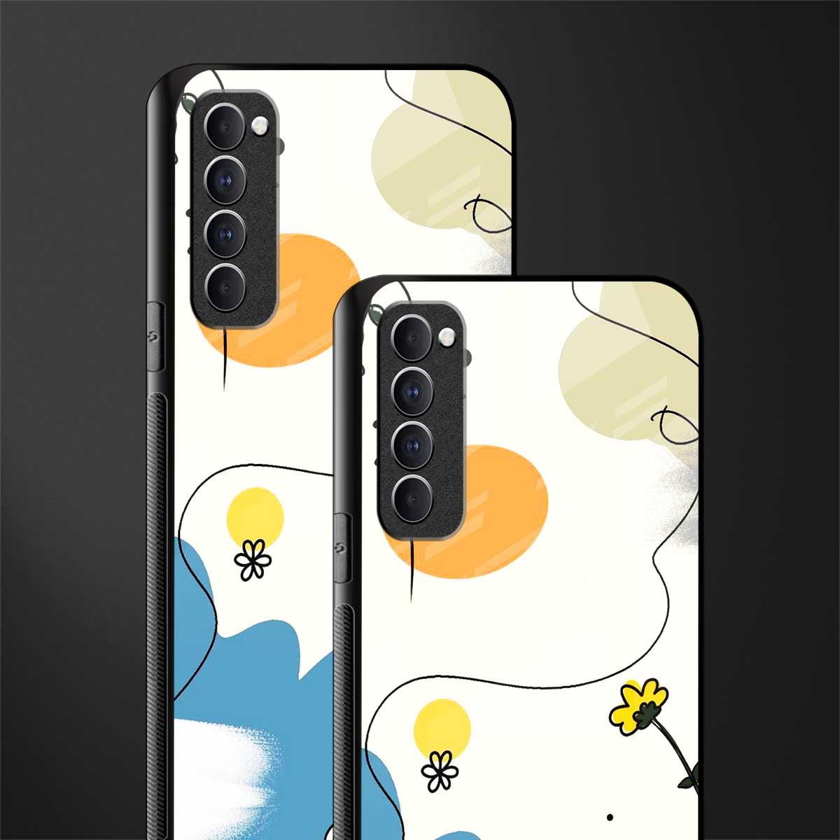 aesthetic pastel forest glass case for oppo reno 4 pro image-2