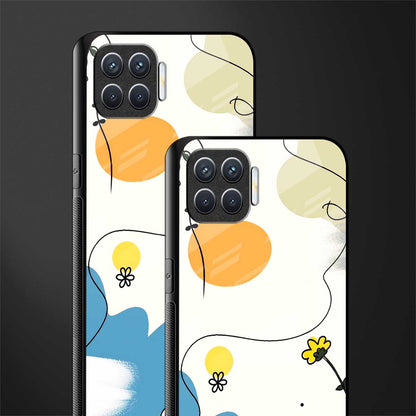 aesthetic pastel forest glass case for oppo f17 pro image-2
