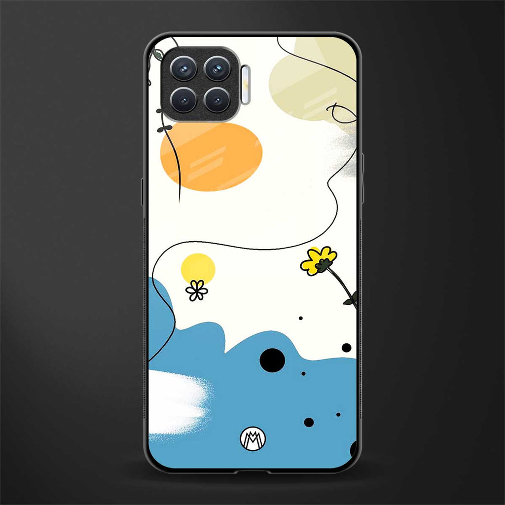 aesthetic pastel forest glass case for oppo f17 pro image