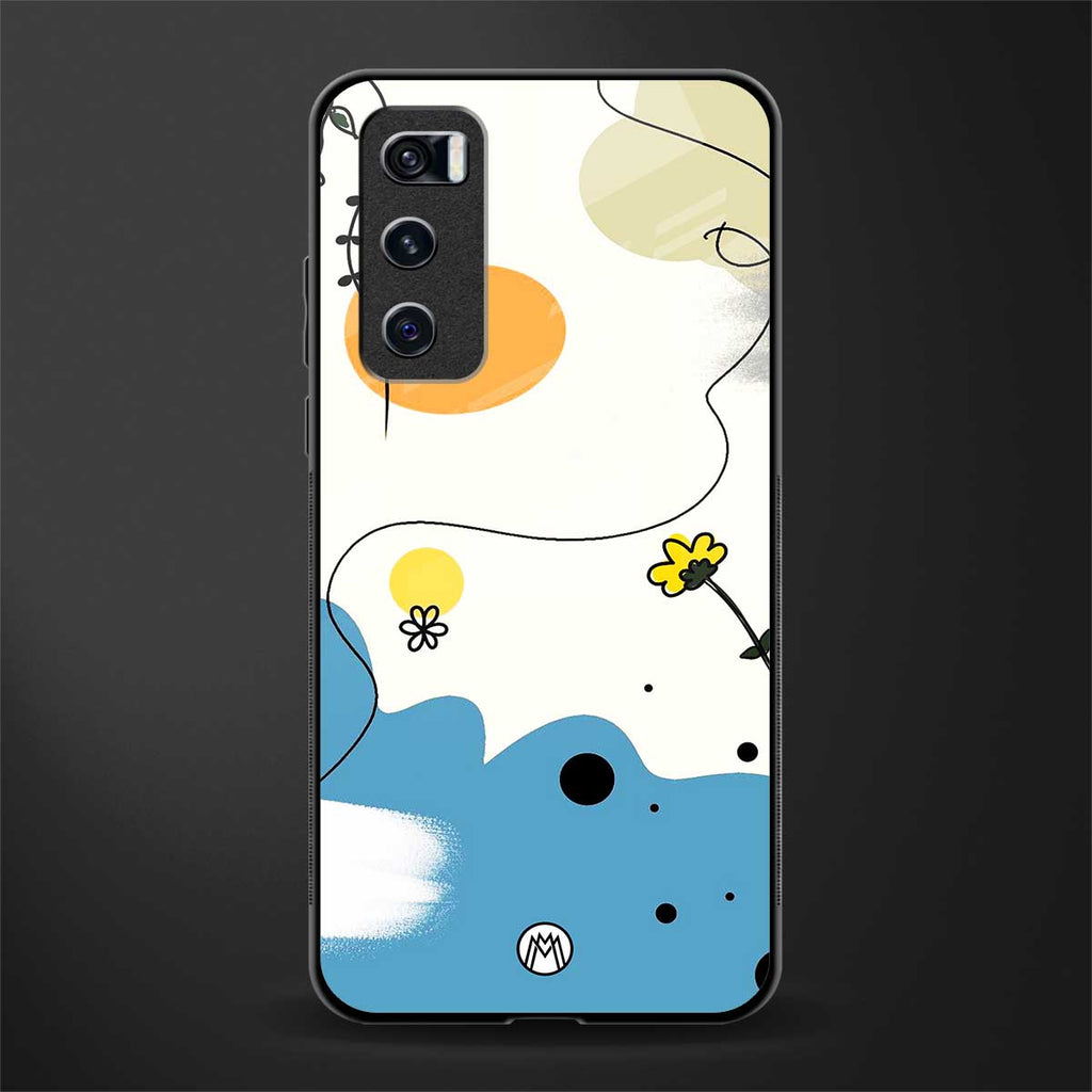 aesthetic pastel forest glass case for vivo v20 se image