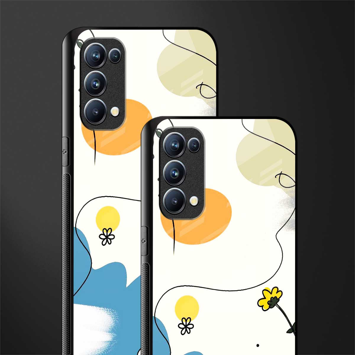 aesthetic pastel forest glass case for oppo reno 5 pro image-2