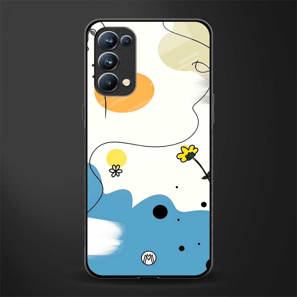 aesthetic pastel forest glass case for oppo reno 5 pro image