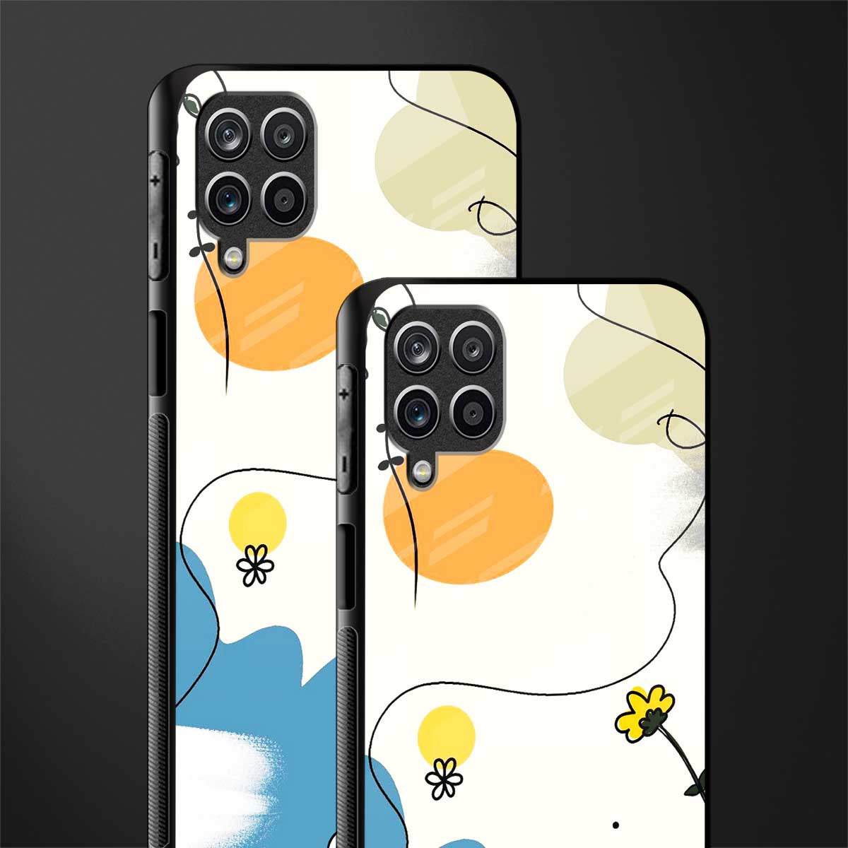 aesthetic pastel forest glass case for samsung galaxy f12 image-2