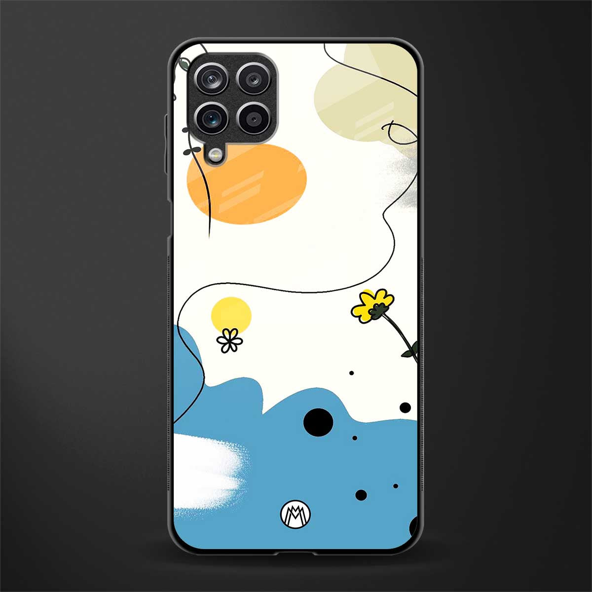 aesthetic pastel forest glass case for samsung galaxy f12 image