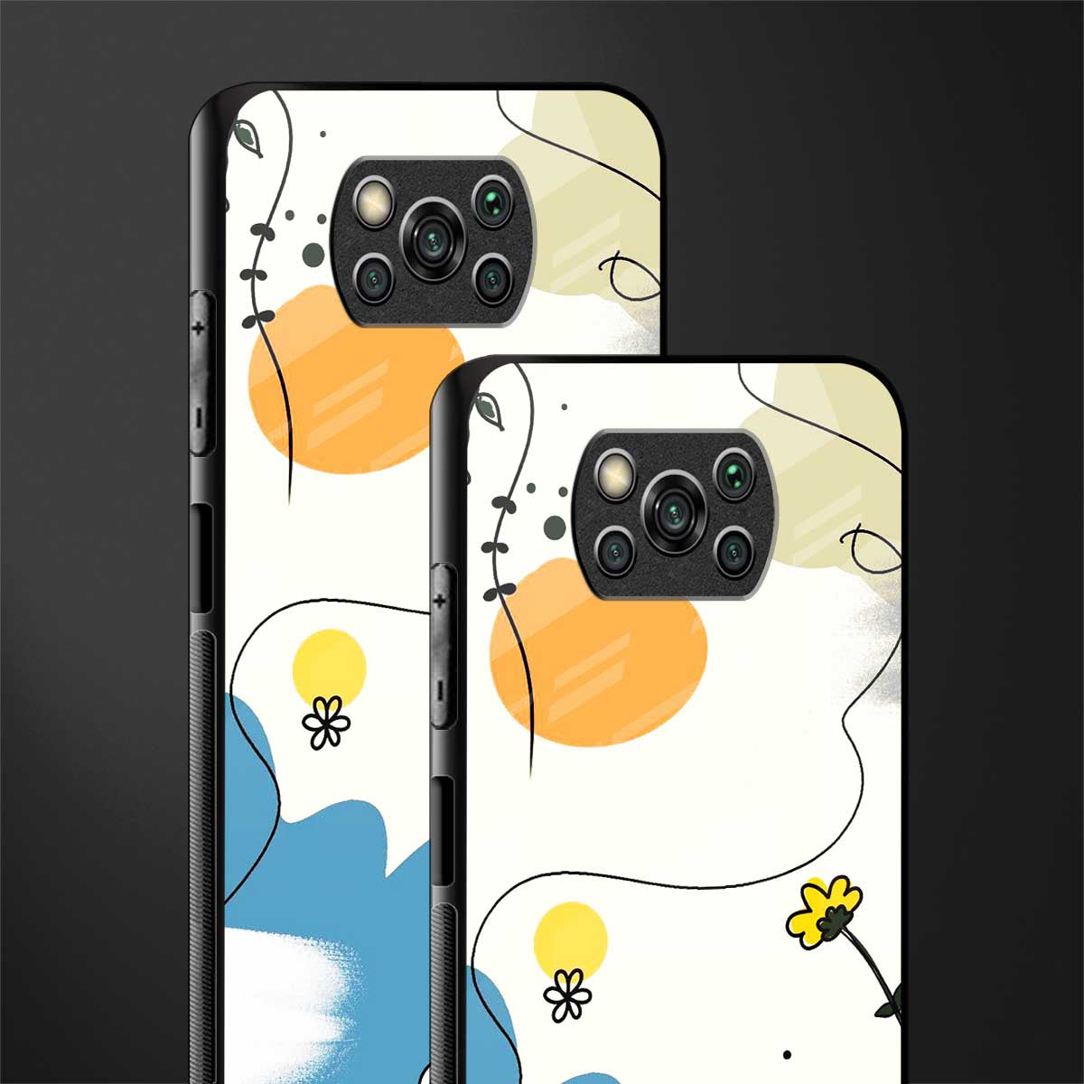 aesthetic pastel forest glass case for poco x3 pro image-2