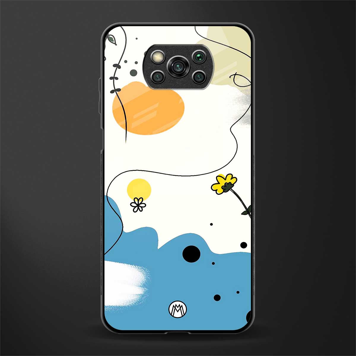 aesthetic pastel forest glass case for poco x3 pro image