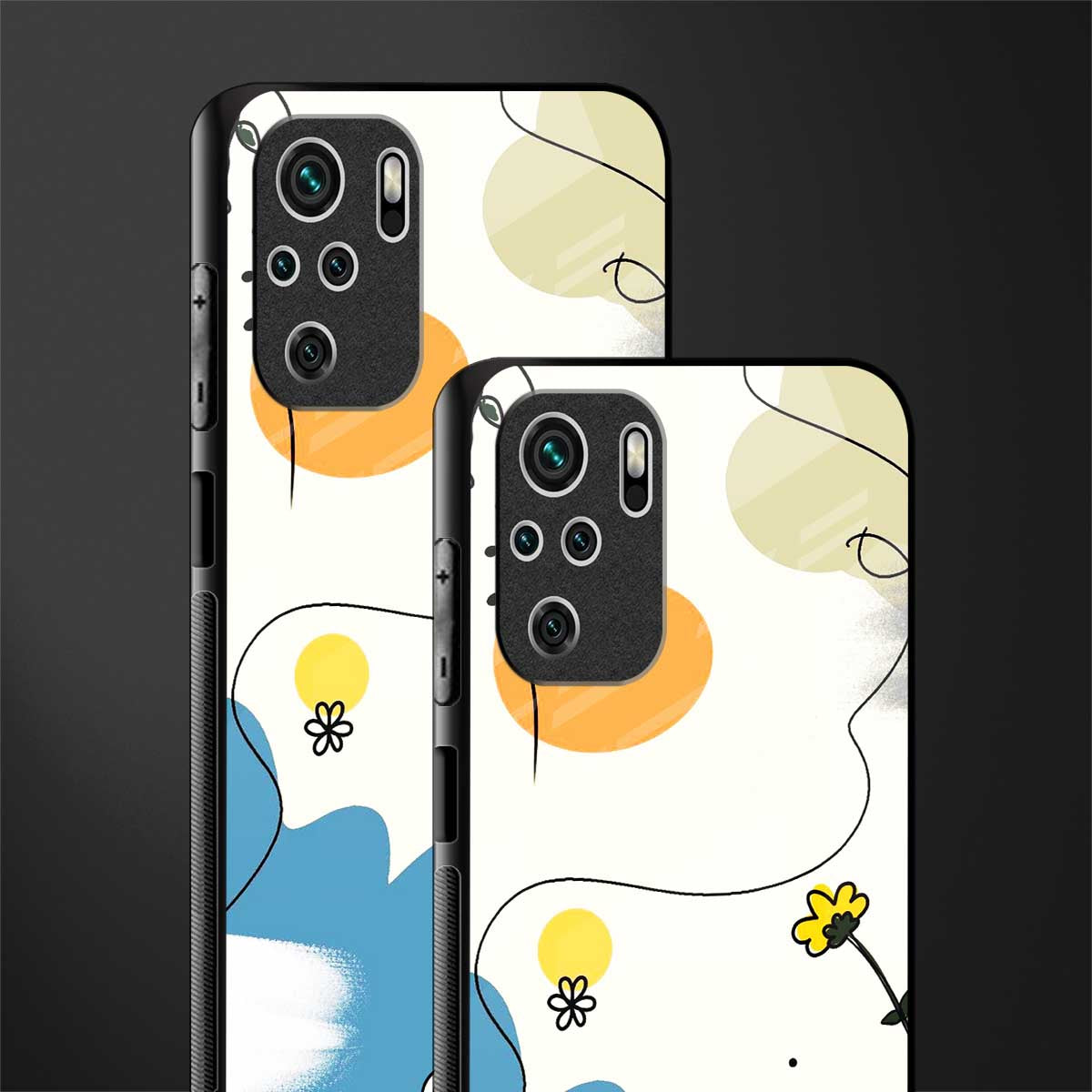 aesthetic pastel forest glass case for redmi note 10 image-2