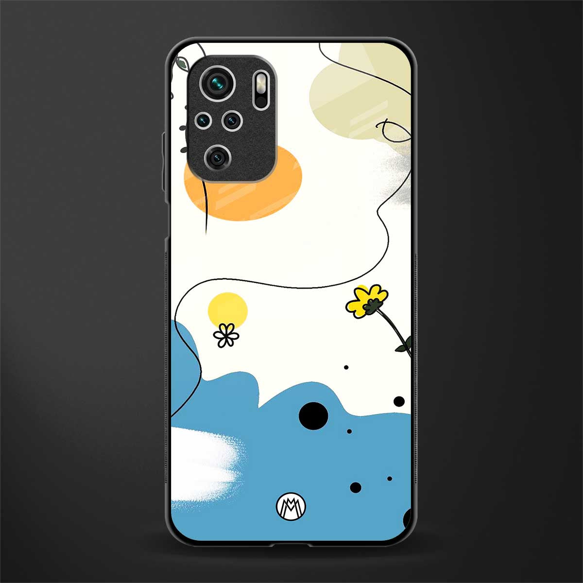 aesthetic pastel forest glass case for redmi note 10 image