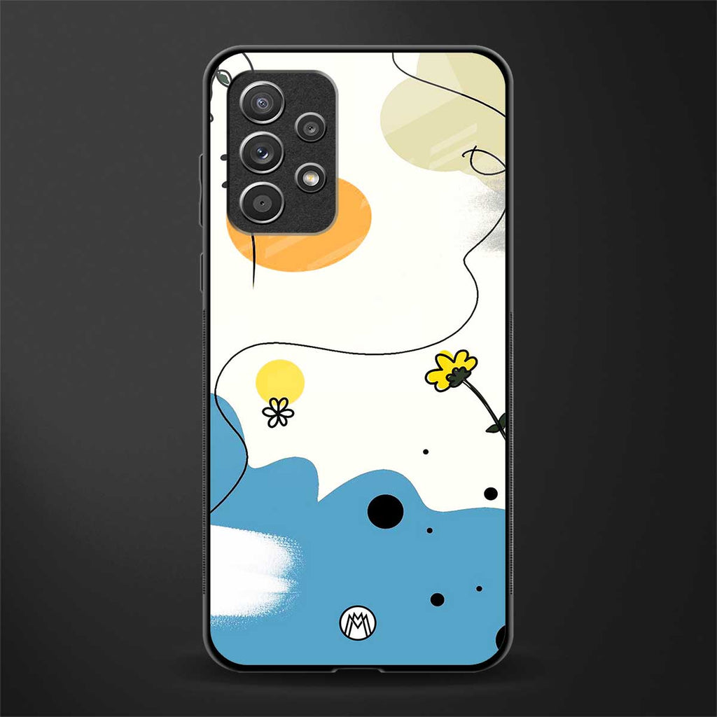 aesthetic pastel forest glass case for samsung galaxy a72 image