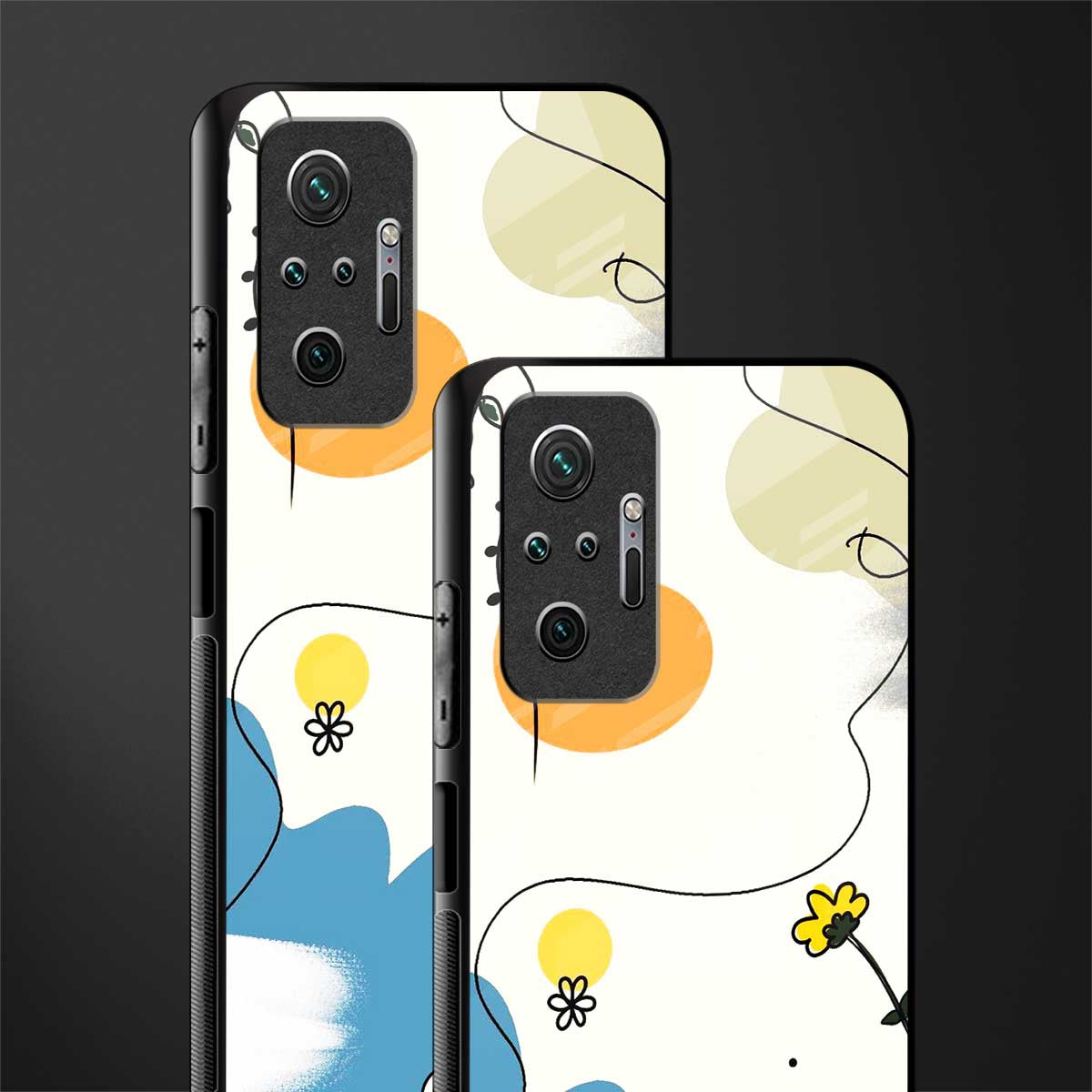 aesthetic pastel forest glass case for redmi note 10 pro image-2