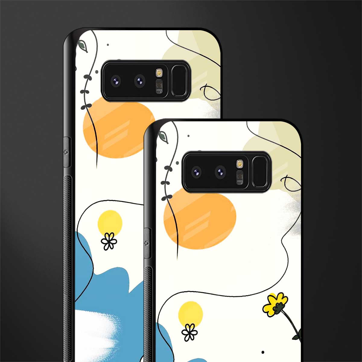 aesthetic pastel forest glass case for samsung galaxy note 8 image-2