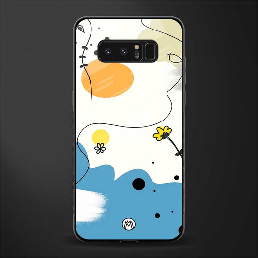 aesthetic pastel forest glass case for samsung galaxy note 8 image