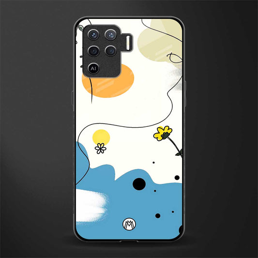 aesthetic pastel forest glass case for oppo f19 pro image