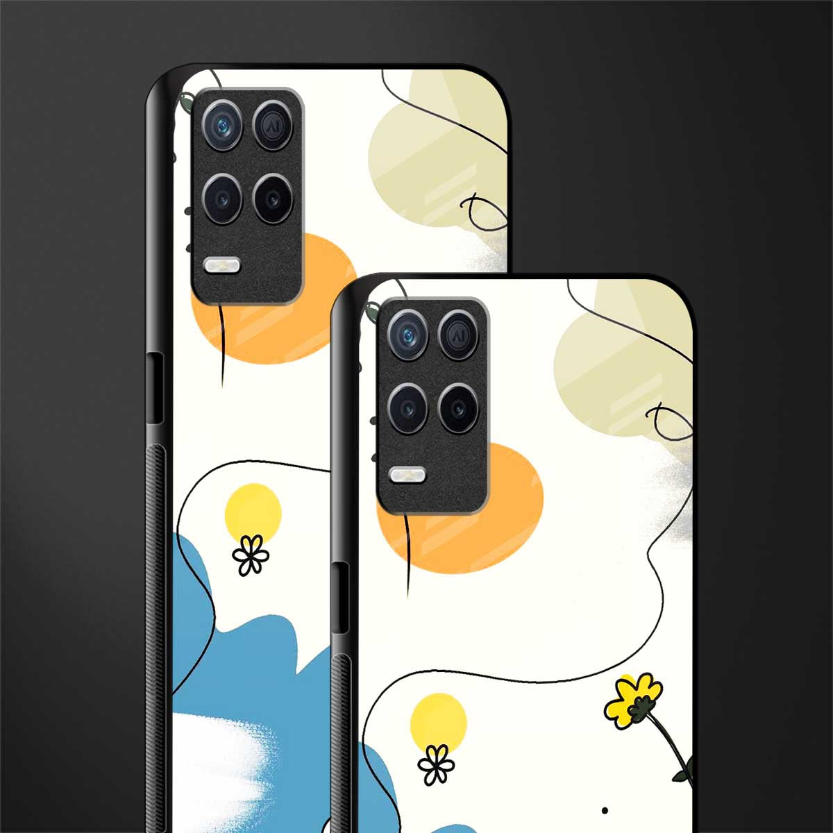 aesthetic pastel forest glass case for realme 8 5g image-2