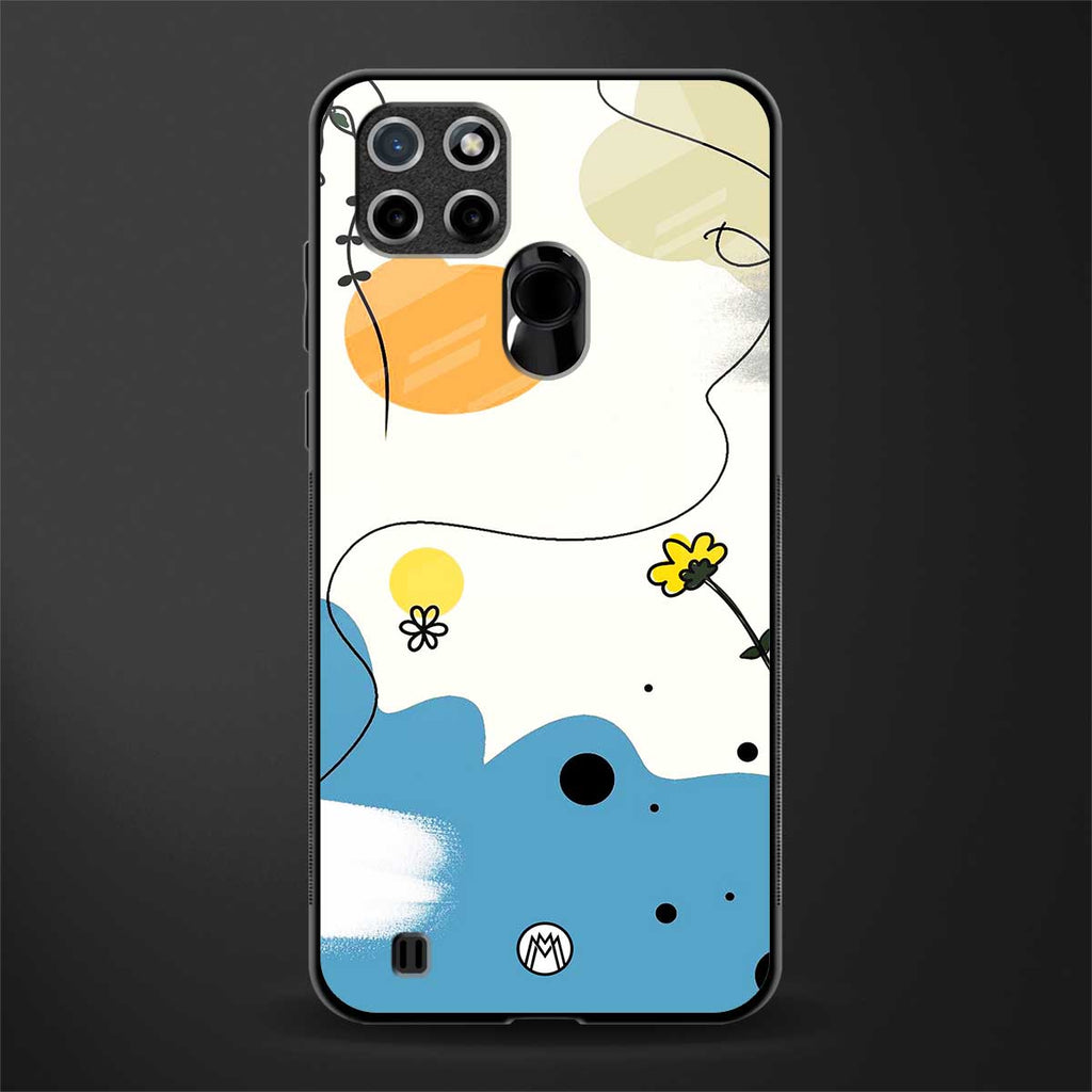 aesthetic pastel forest glass case for realme c21 image