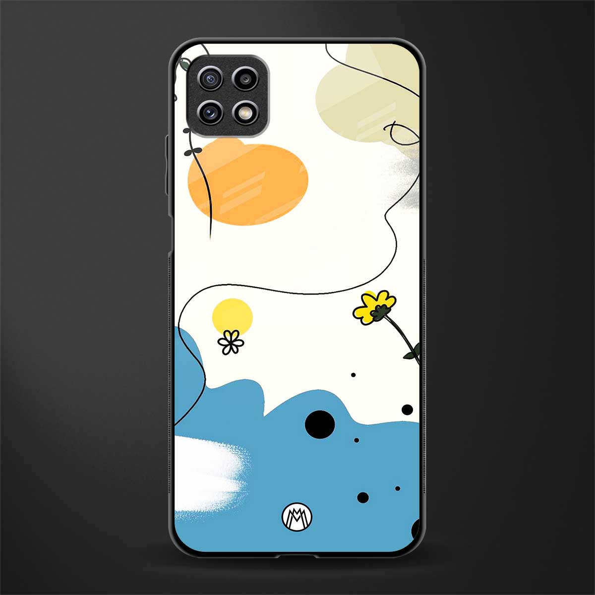 aesthetic pastel forest glass case for samsung galaxy a22 5g image