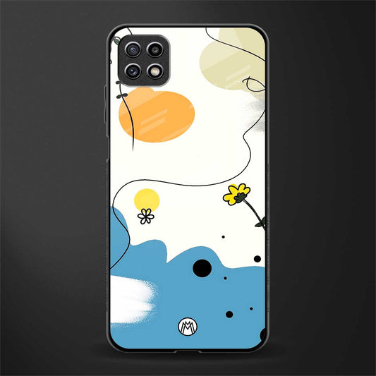 aesthetic pastel forest glass case for samsung galaxy a22 5g image