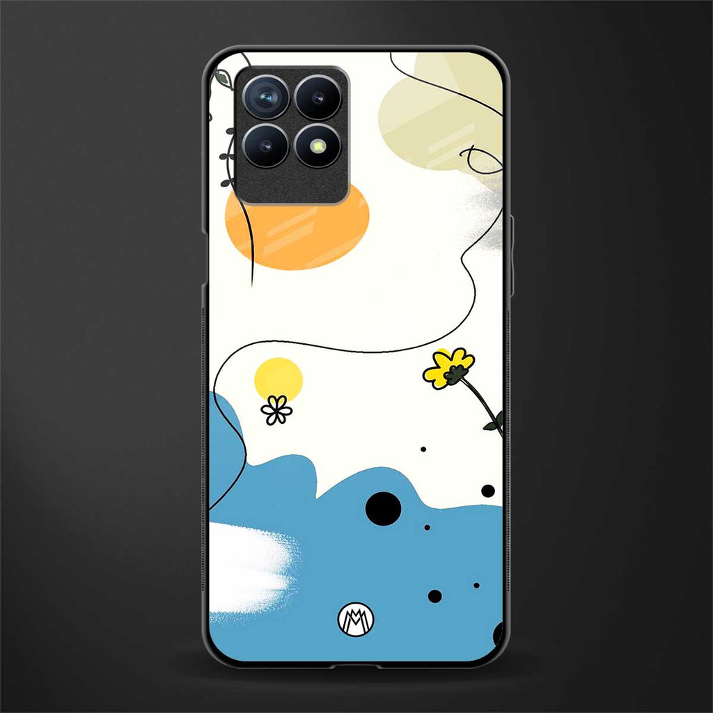 aesthetic pastel forest glass case for realme 8i image