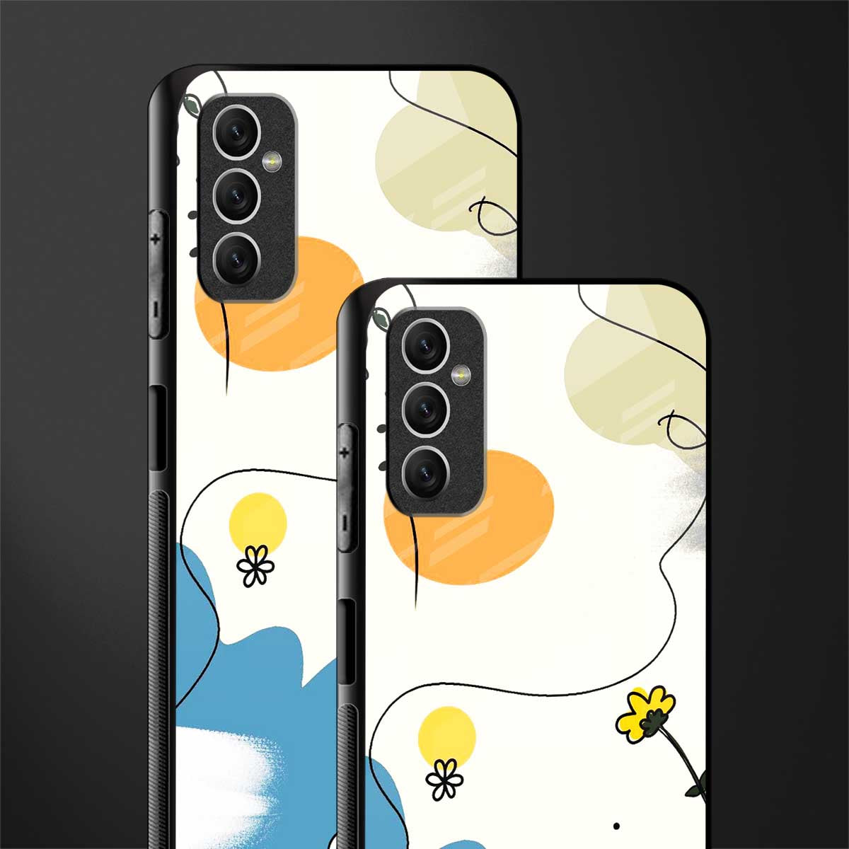 aesthetic pastel forest glass case for samsung galaxy m52 5g image-2