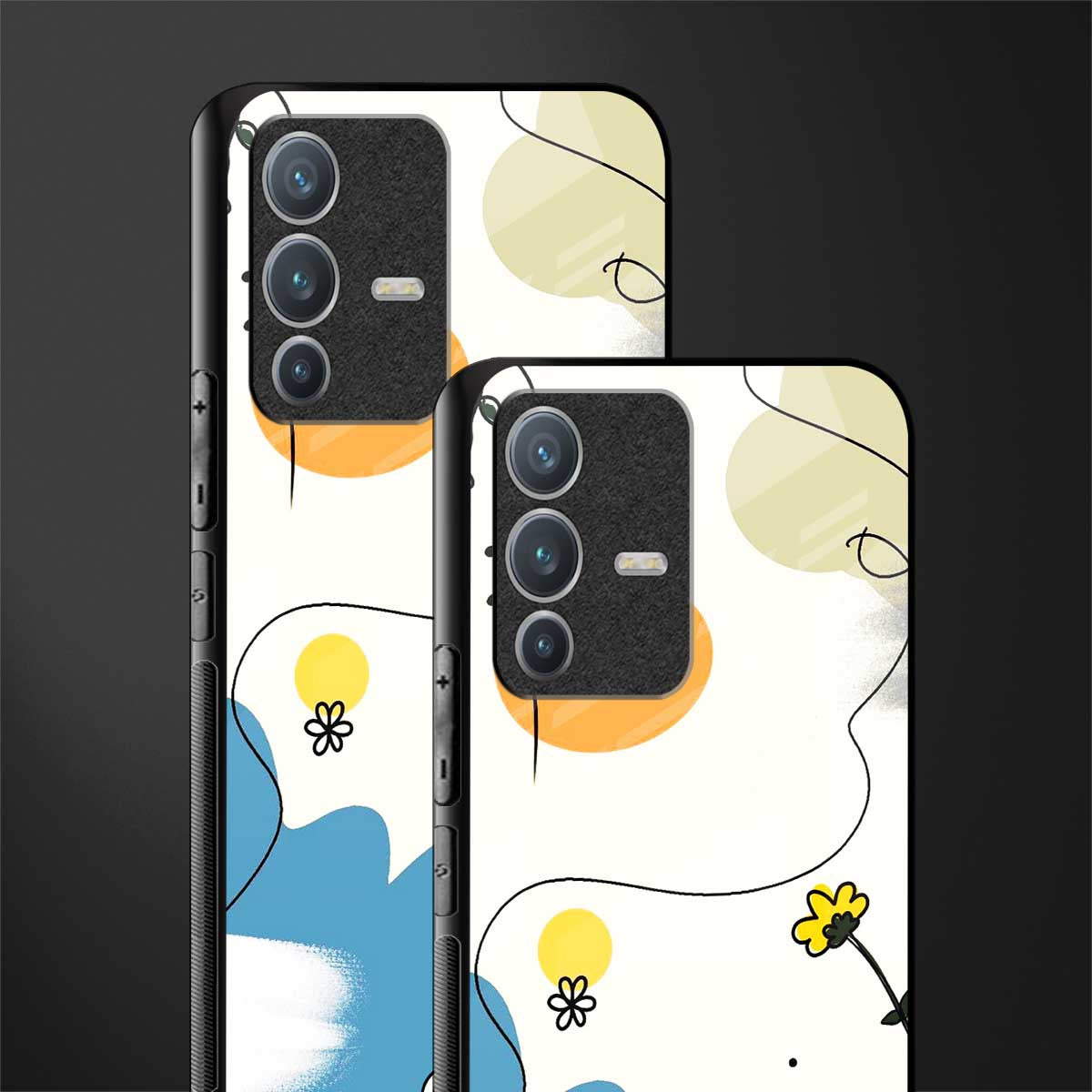 aesthetic pastel forest glass case for vivo v23 pro 5g image-2