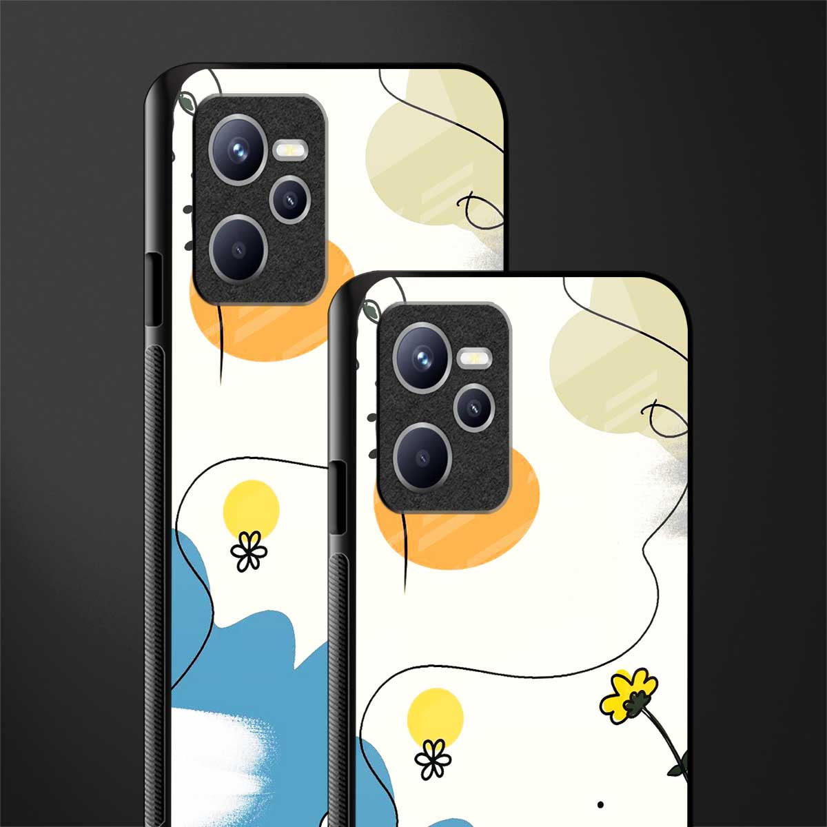 aesthetic pastel forest glass case for realme c35 image-2