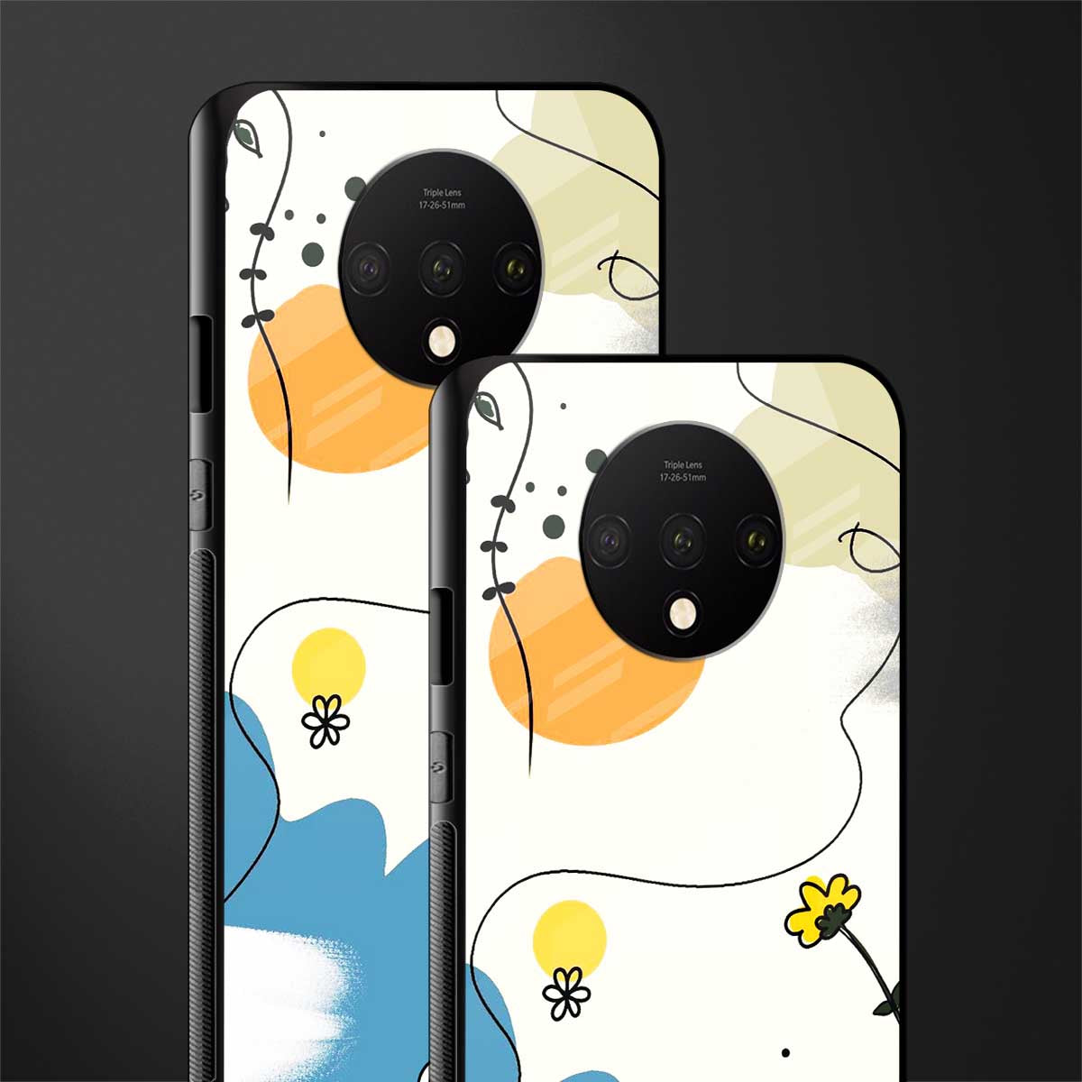 aesthetic pastel forest glass case for oneplus 7t image-2