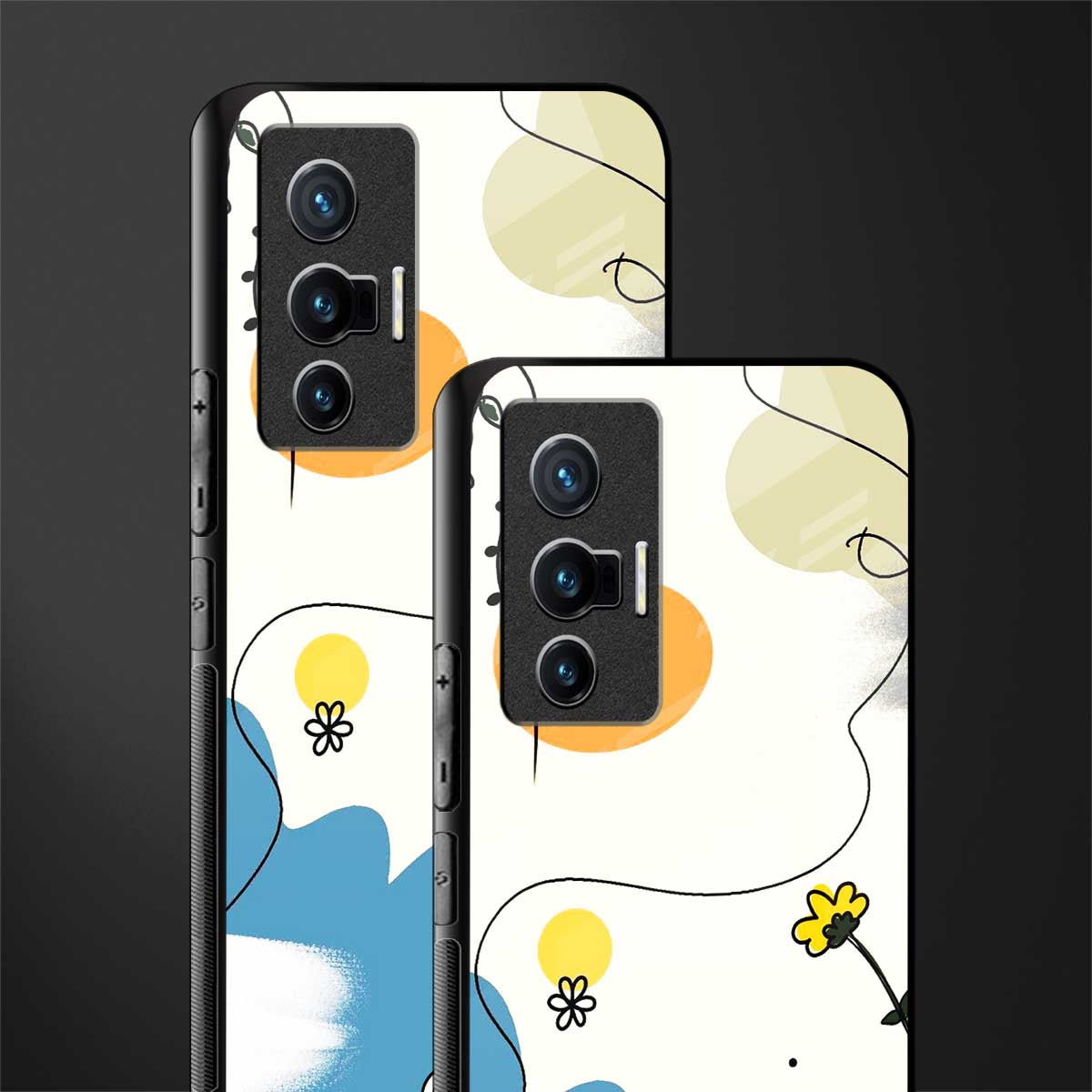 aesthetic pastel forest glass case for vivo x70 image-2