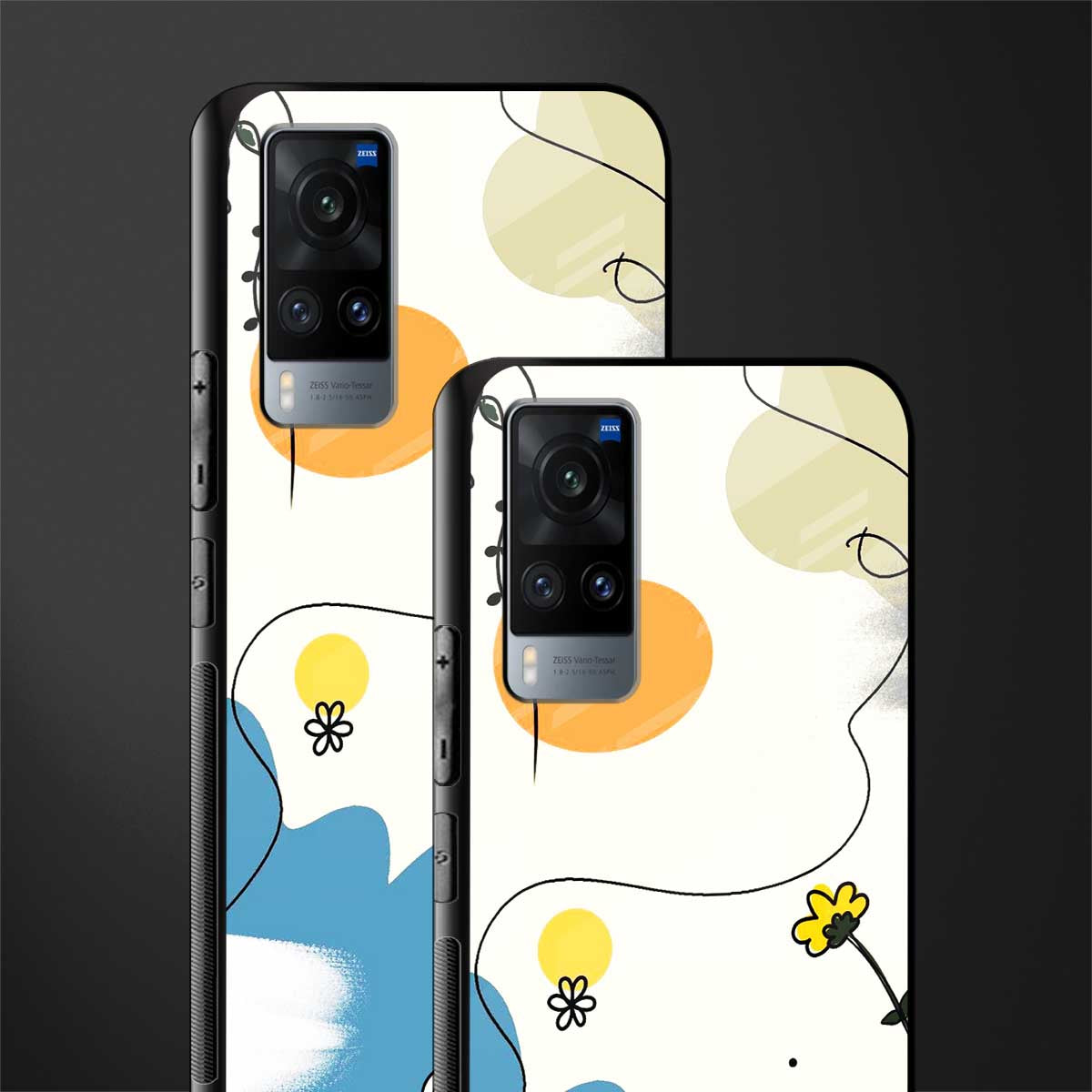 aesthetic pastel forest glass case for vivo x60 image-2