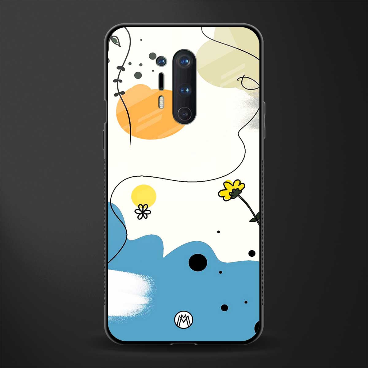 aesthetic pastel forest glass case for oneplus 8 pro image
