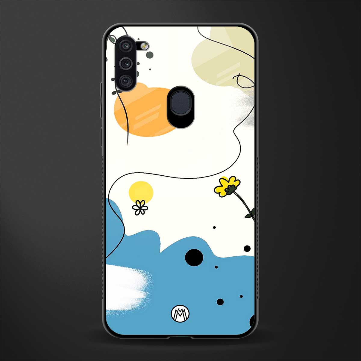 aesthetic pastel forest glass case for samsung galaxy m11 image