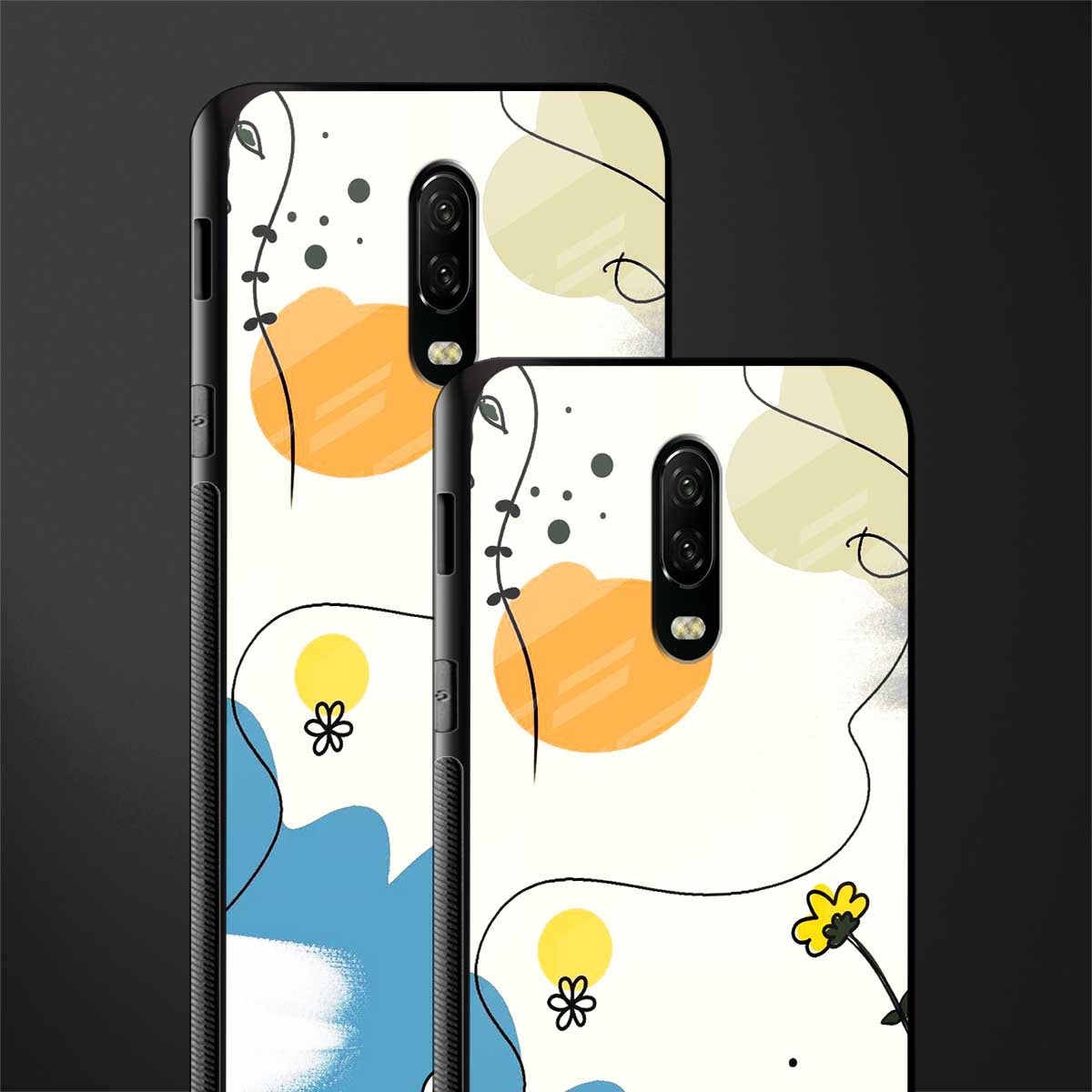 aesthetic pastel forest glass case for oneplus 6t image-2