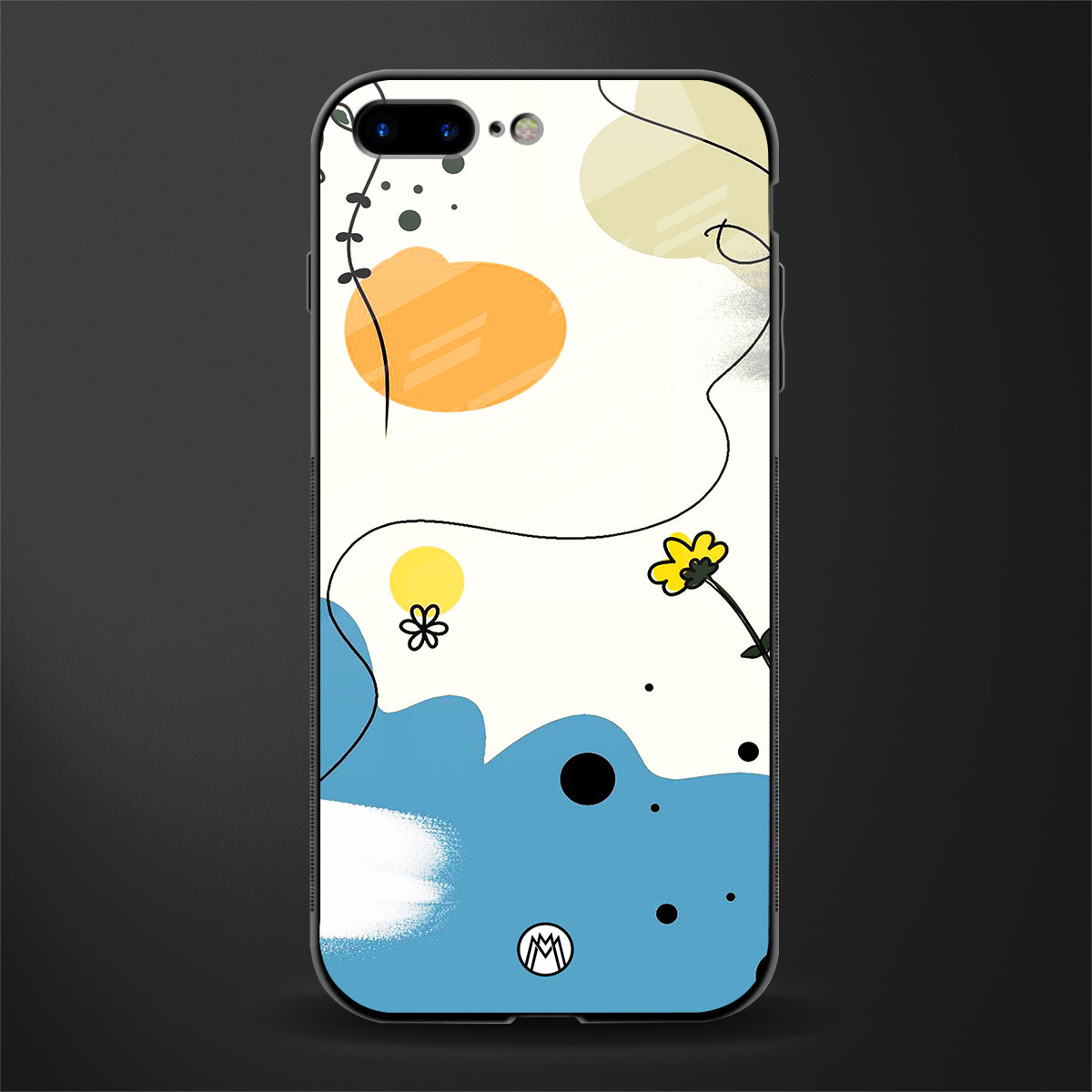 aesthetic pastel forest glass case for iphone 7 plus image