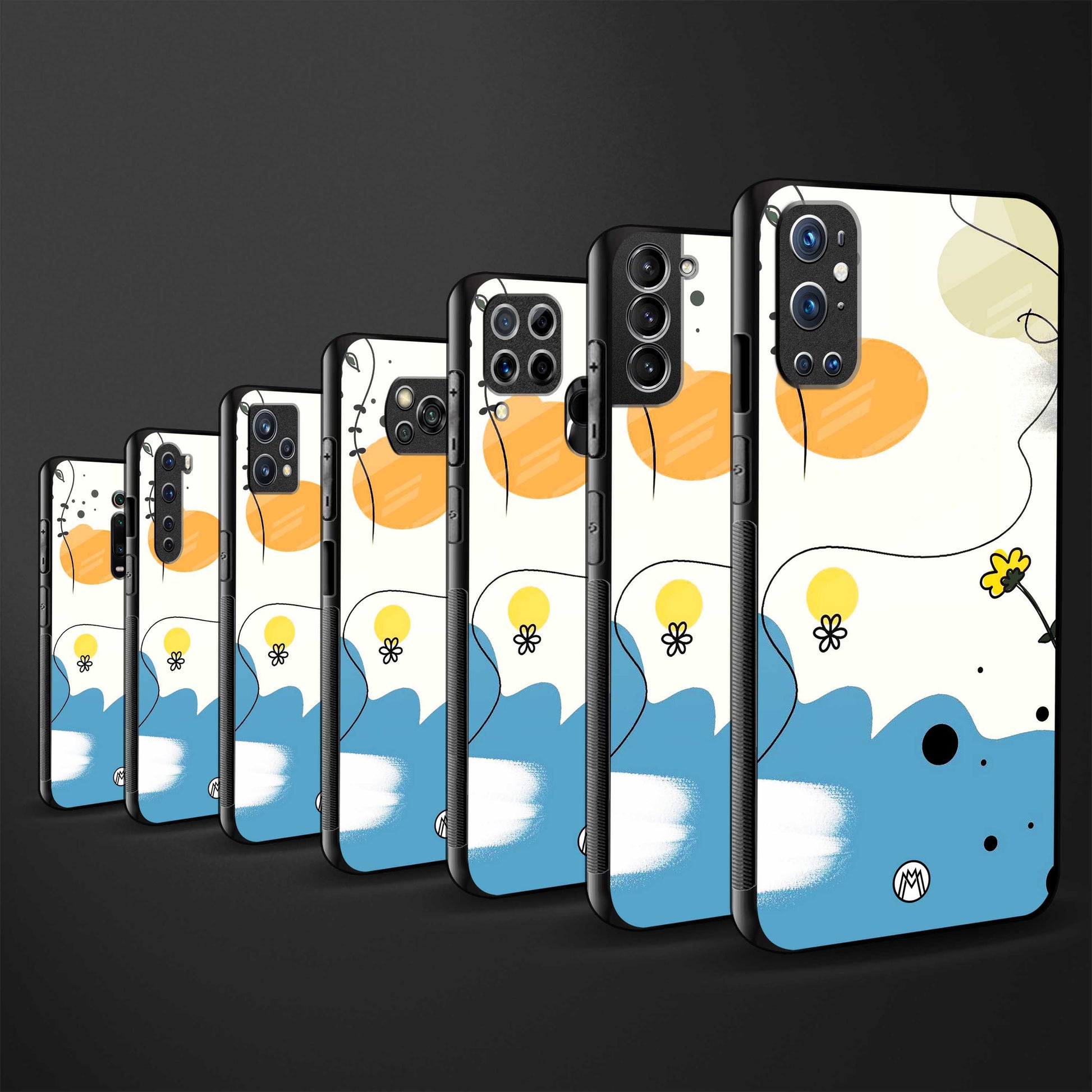 aesthetic pastel forest glass case for samsung galaxy m21 image-3