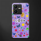 afternoon treat back phone cover | glass case for vivo y22