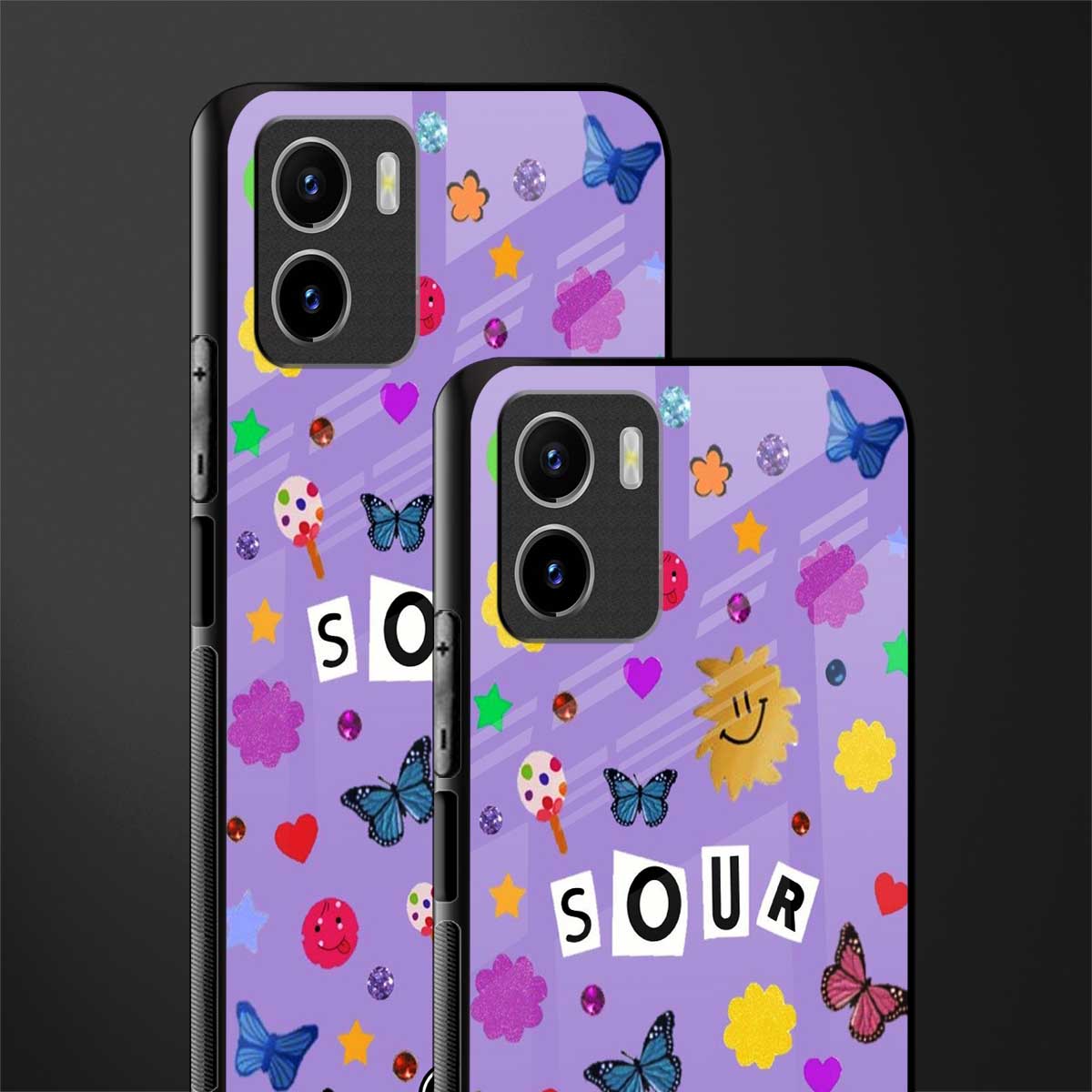 afternoon treat back phone cover | glass case for vivo y72