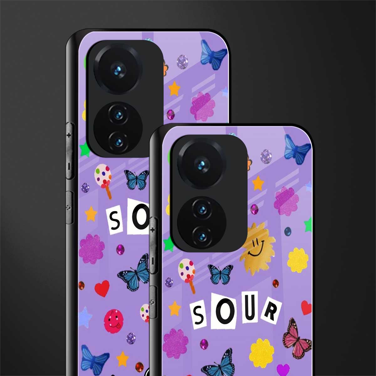 afternoon treat back phone cover | glass case for vivo t1 44w 4g