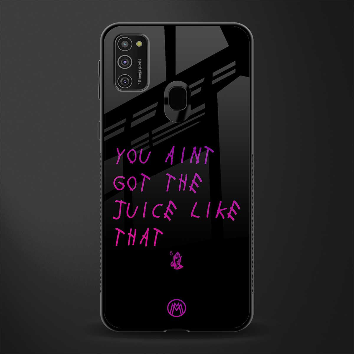 ain't got the juice black edition glass case for samsung galaxy m21 image