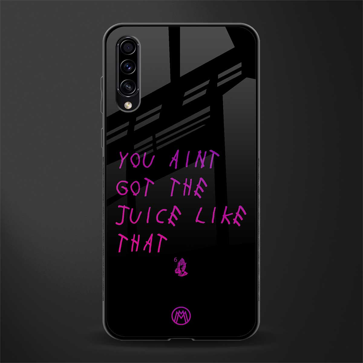 ain't got the juice black edition glass case for samsung galaxy a70s image