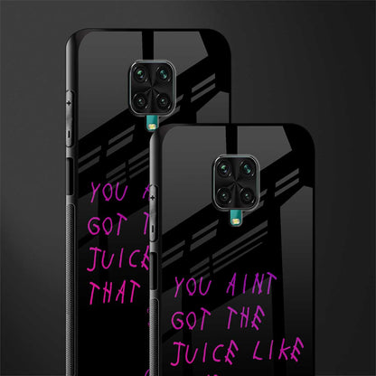 ain't got the juice black edition glass case for poco m2 pro image-2