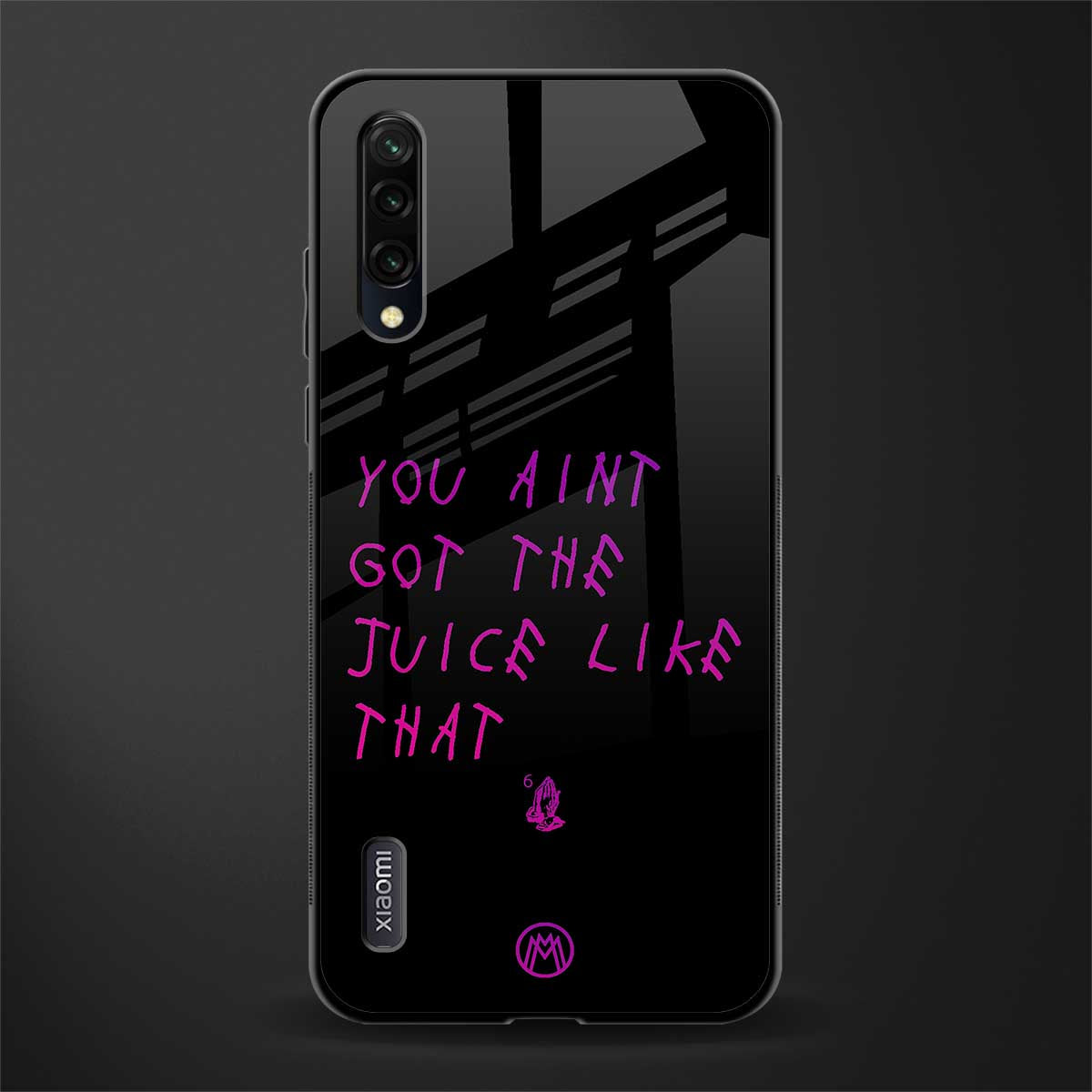 ain't got the juice black edition glass case for mi a3 redmi a3 image