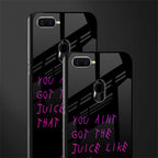 ain't got the juice black edition glass case for oppo a7 image-2